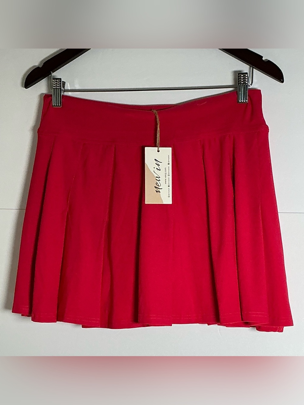 NWT Very J Hot Pink Pleated Tennis Pickleball Skort M